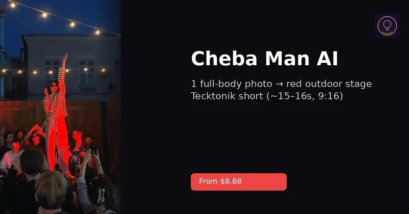 Cheba Man AI: Niche Effect Design ile Tecktonik Klip Üretimi – webdedik gönderisi