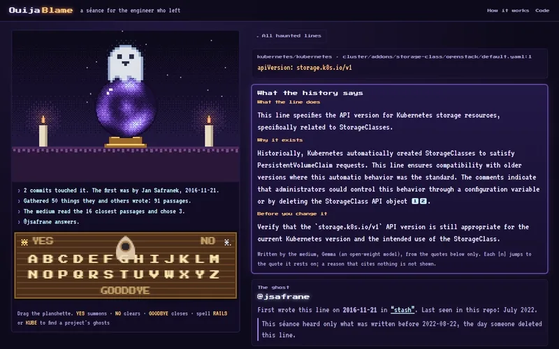 Ouija Blame: Eski Takım Liderin Neden Sorularını AI'ye Sorduk – webdedik gönderisi
