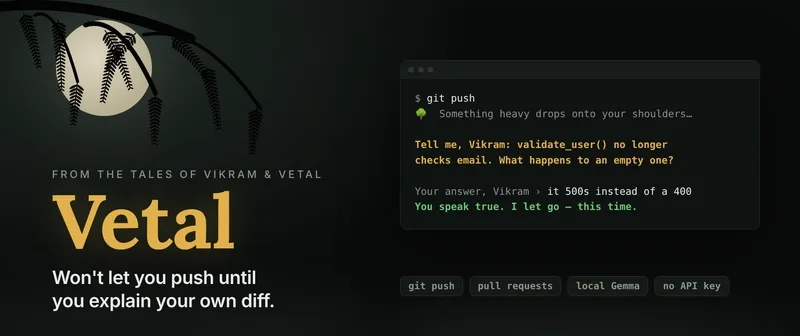Vetal PR: AI Kodu Açıklamaya Zorlayan Git Hook – webdedik gönderisi